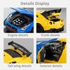1:32 Scale GTR Honda NEW TYPER Toys Cars Models Doors Opened With Pull Back Miniature Cars Light Sound Vehicles Educational Toys