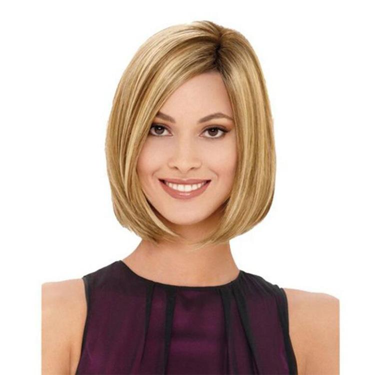 European Wig Fashion Short Straight Wig For Women
