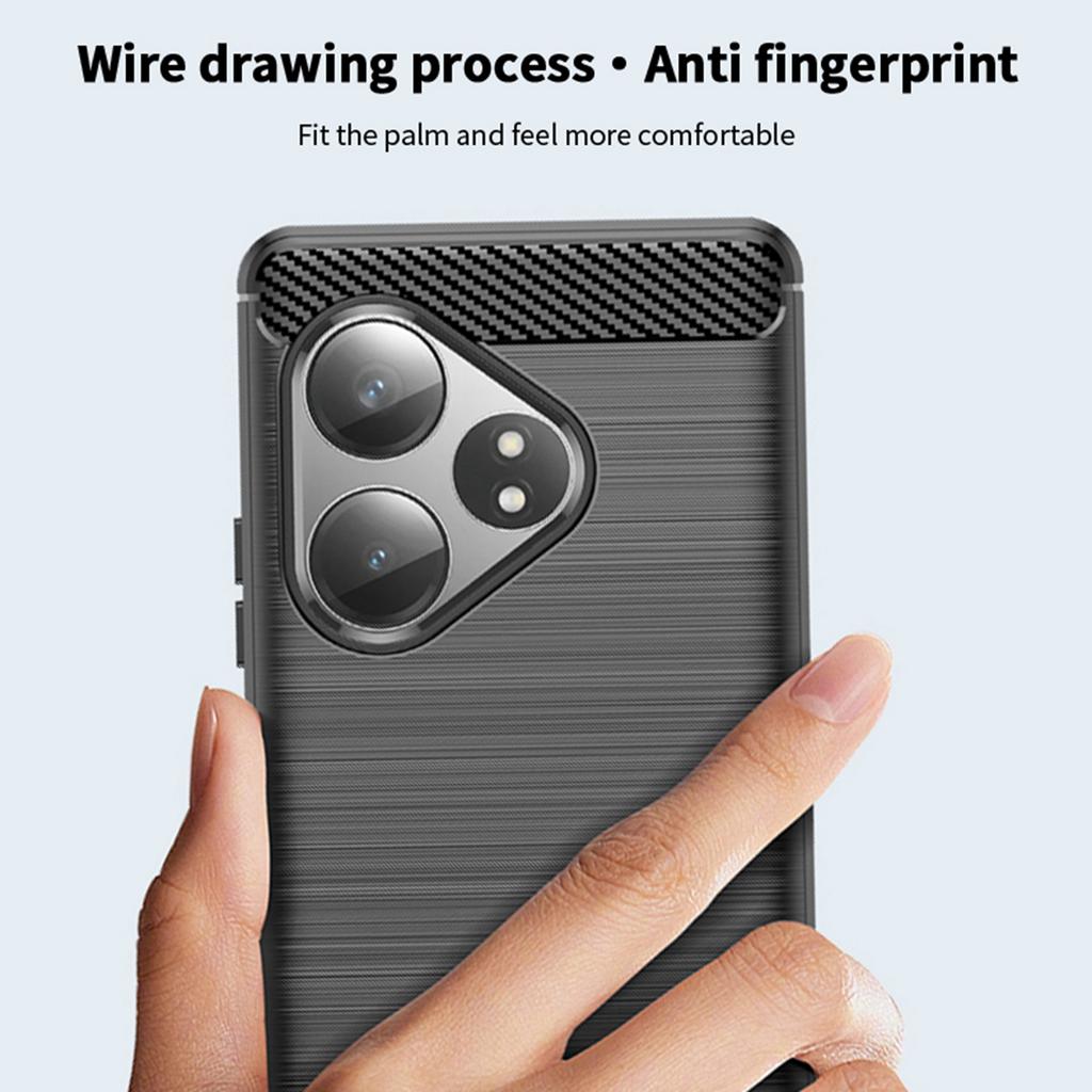 MOFI JK TPU Series-1 For Realme GT 6 5G/GT 6T 5G Case Carbon Fiber Texture Slim TPU Cover
