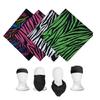 4Pcs Unisex Bandana Scarves Soft and Stretchy Square Scarf Hair Wrap Decors Headwear Suitable For Various Occasion