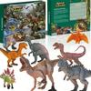 Calendários do Advento Brinquedos de Dinossauro para Crianças Contagem Regressiva de 24 Dias Calendários do Advento de Natal Miniatura de Dinossauro Presente de Natal para Menino Menina Adolescentes