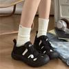 Summer Low Cut Thick Soled Women's Sandals Round Headed Breathable Casual Beach Sandals Outdoor Garden Shoes Zapatos De Mujer