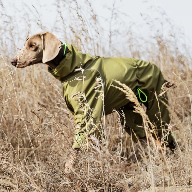 Full Coverage Dog Jacket Winter Warm Fleece Lined Windproof Waterproof 4-Leg Adjustable Pet Coat Large Breeds
