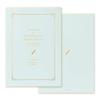 Midori Colored Message A4 with Light 33293006 Board, Size, Stickers, Bi-fold, Book-style, Blue,