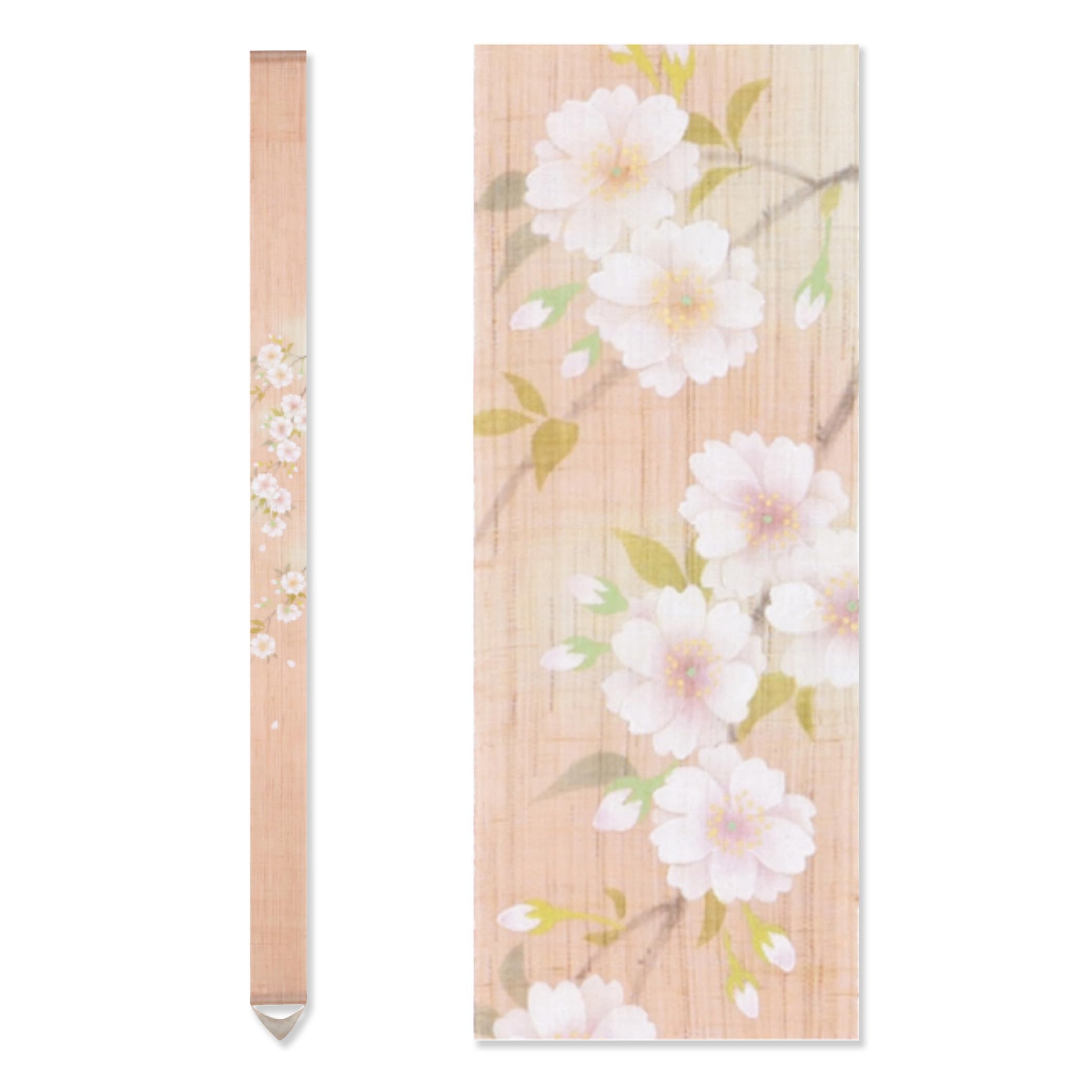 Thin double cherry blossom hanging spring tapestry, design, hand-painted tapestry, scroll,