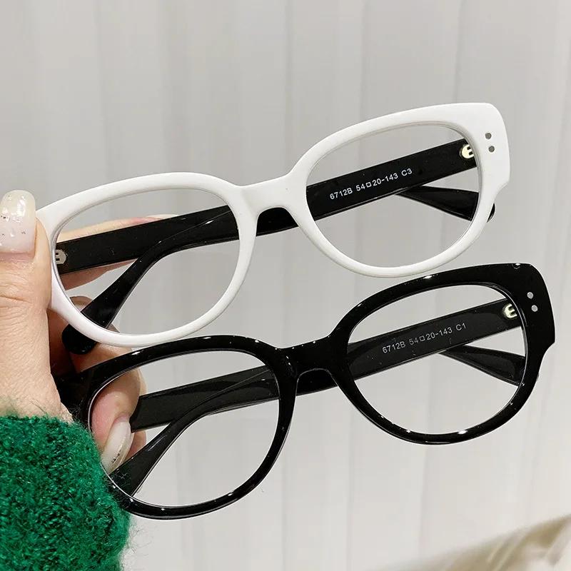Transparent Large Myopia Glasses Ultralight Square Frame Anti-blue Minus Eyeglasses Retro Prescription Eyewear Diopter 0 TO -4.0