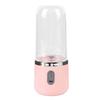 400ml Portable Blender for Juices Smoothies Powerful Blender USB Rechargeable Fruit Juicer Cup Pink