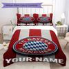 Custom Name Bayern Munich Pattern Bedding uilt Set uilt Cover Pillowcase Home Decoration Birthday Gift (1*duvet cover+2*pillowcase without core)