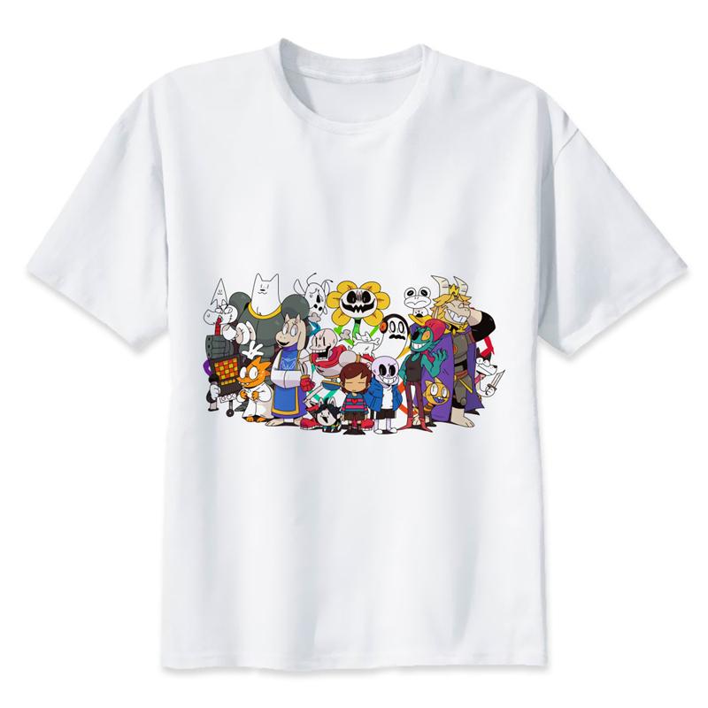 Undertale T-Shirt GAME Undertale sans and papyrus T Shirt Tees Shirt skull brother anime men/women t-shirt funny Tops