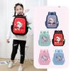 Cute Durable Canvas School Backpack For Kids With Fun Cartoon Patterns And Colors