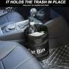 Portable Travel Trash Pouch Collapsible Car Can, Interior Foldable Waste Container, Waterproof Oxford Cleaning Accessories Cloth Bin with Lid for SUV