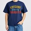 T Shirt Unisex Casual Round Neck Tee Comfort For Unisex Summer T Shirt Awesome Like My Daughter Short Sleeve Travel ONeck Women Tops