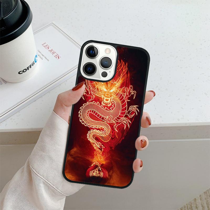 Legendary Chinese Dragon Phone Case For iPhone 17 Air 16 pro max 15 14 plus 12 13 Shell Cover coque