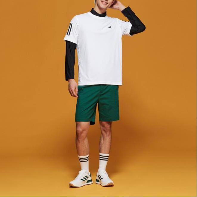 Adidas Logo Round Neck Pullover Short Sleeve T-Shirt Men T-Shirts White IN6631