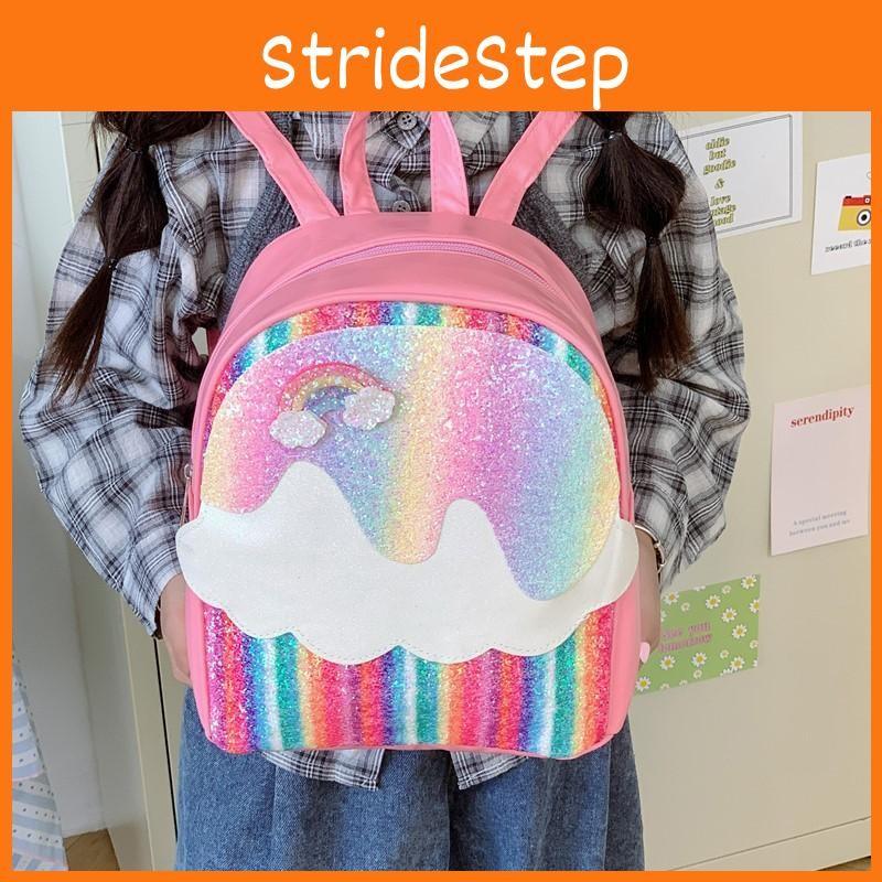 Print Fashion Unicorn Sequins Cartoon Kids School Backpack With Curved Straps