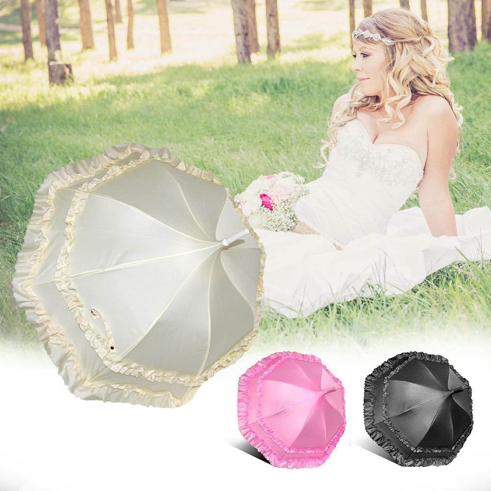 Double Lace Parasol Princess Umbrella Bridal Elegant Parasol Wedding