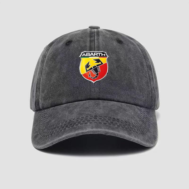 VEP1 Mode Auto Baseballkappe Schirmmütze Sonnenhut Unisex Verstellbarer Sonnenschutzhut Für Abarth Punto 124 500 595 695 500X 500e Zubehör