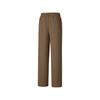 Fleece Lined Warmth Resistant Stretch Wide Leg Soft Comfortable Knit Sports Pants Women Bottoms P425W080-055A