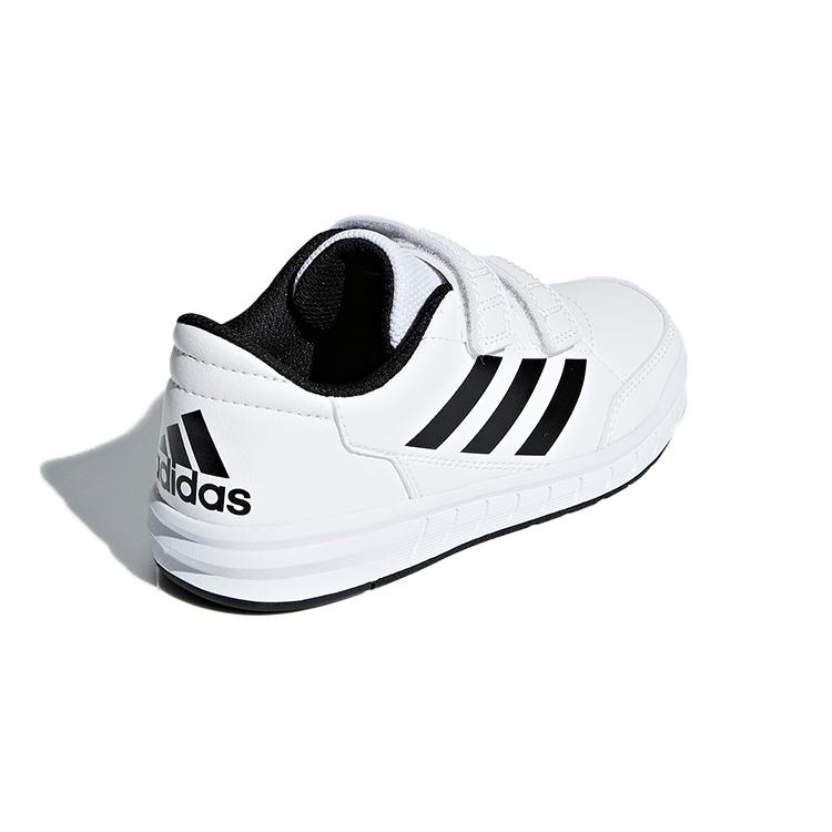 adidas Altasport Breathable Low Top Kids' Skateboarding Shoes White Black Children Aged 3 7 Years Old D96830