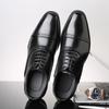 2024 Men Dress Shoes Leather Fashion Derby Shoes Classic Casual Business Wedding Footwear Lace-up British Style Male Formal Shoe