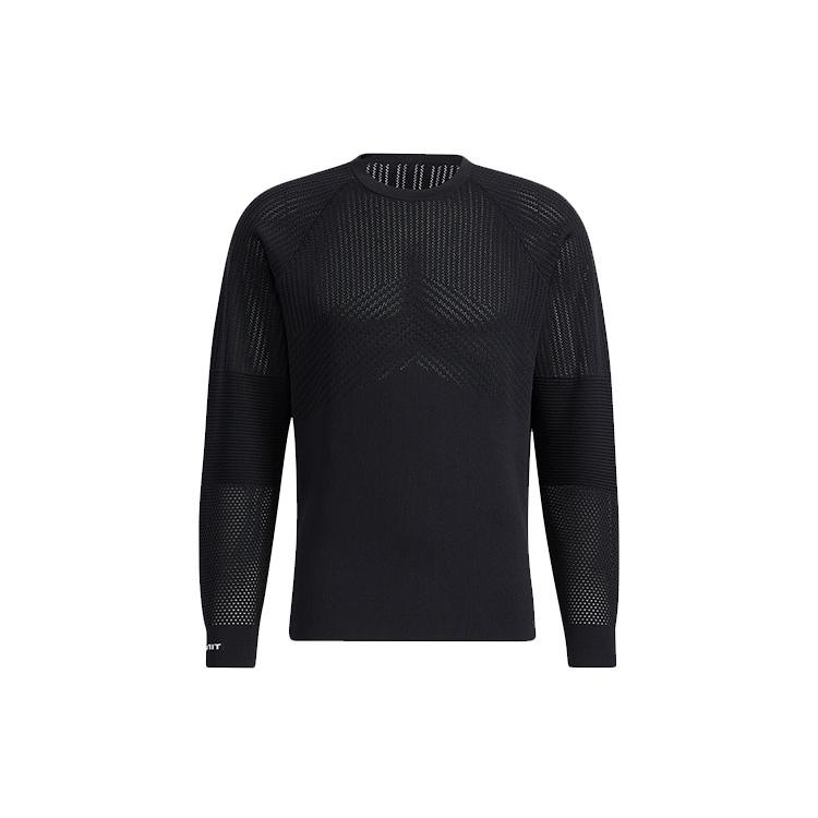 Adidas Knitwear Men s Black Crew Neck Moderate A line HB3597 XL