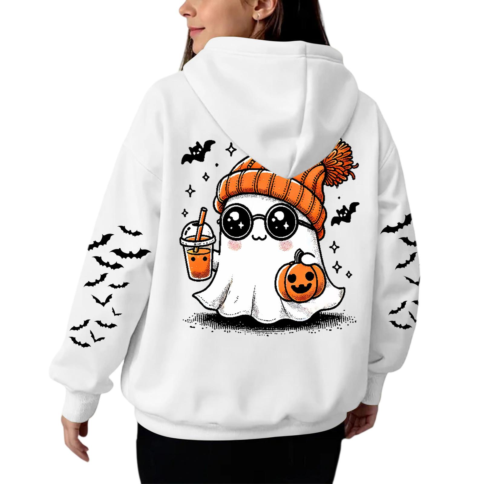 

Женская толстовка с капюшоном и градиентным принтом, с длинными рукавами, свободная женская толстовка, толстовка 140 белый