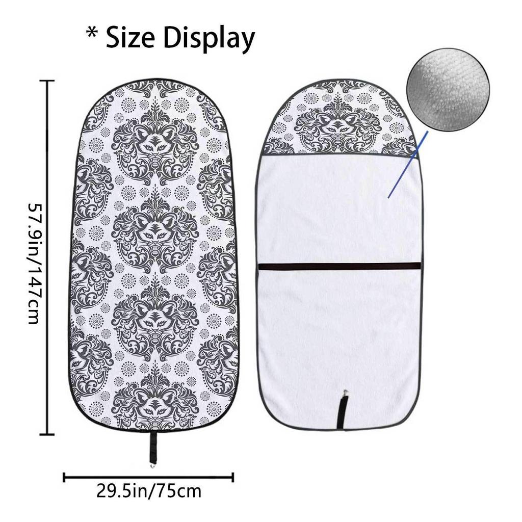 Universal Car Seat Towel Cover - Front Seat Protector for Gym & Workout, All-Season, Fits Most Vehicles