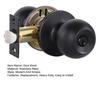 Stainless Steel Door Knob Indoor Home Office Bedroom Bathroom Silent Privacy Door Lock Matte Black Interior Door Handle Replacement
