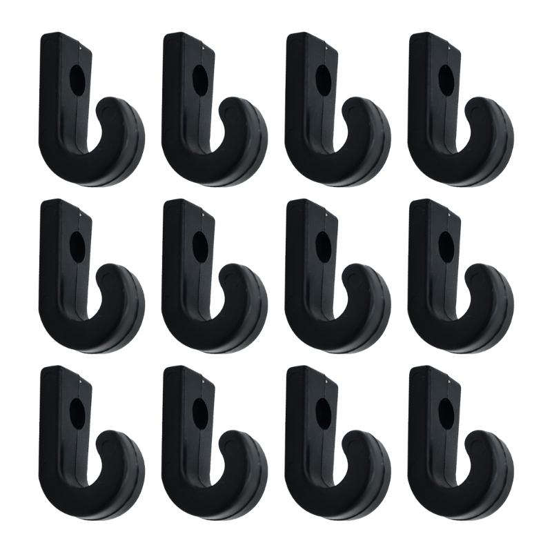 12Pcs Kayak Lashing J Hook Bungee Cord Hook Safety Kayak J Shape Hook Tie Down Hook Kayak Accessories Enduring