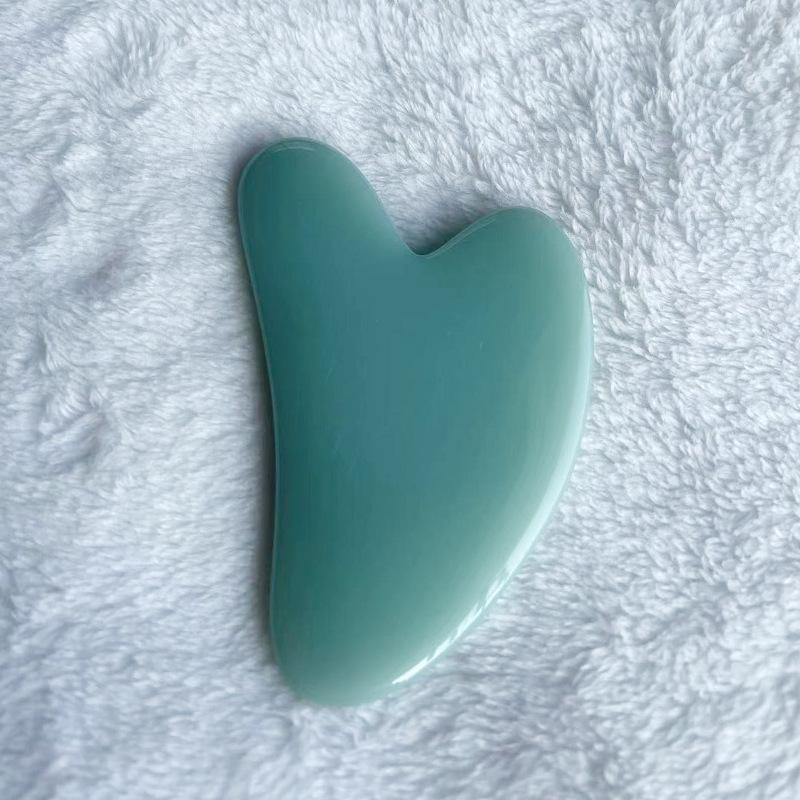 Resin Heart-Shaped Massage Scraping Tablets for Full Body and Meridian Therapy