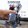 Motorcycle Phone Mount Adjustable Bike Phone Holder 360 Degree Rotating Cycling Phone Stand Anti-slip for 4.7-7 Inch Smart Phone