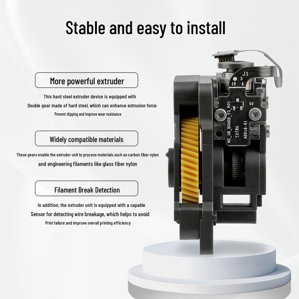 Huasu Tuozhu X1/P1/A1 Extruder Upgrade Gear: Hollow Hardened Steel for 3D Printers