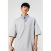 Dongjie Nologo Summer Two-Piece Patchwork Striped Lapel Short-Sleeve T-Shirt for Men, Bai Jingting's Goodbai Top