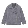 2024 Women's Retro Beaded Wool Coat - High-End Lapel Versatile Woolen Top