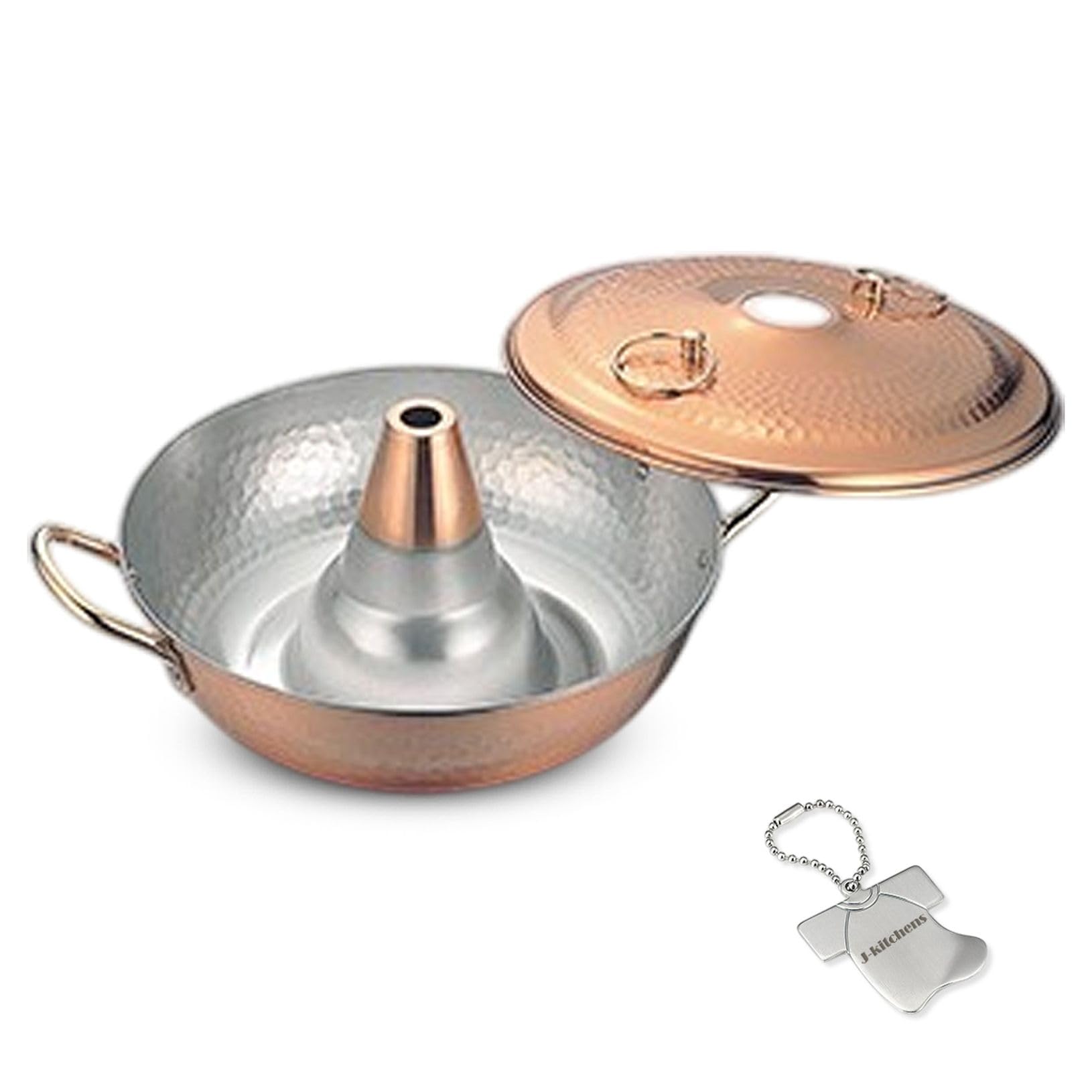 

J-kitchens Shabu-Shabu Pot, Copper, 26cm, Gas Stove Only, Made in Japan, Includes Original Can Opener T