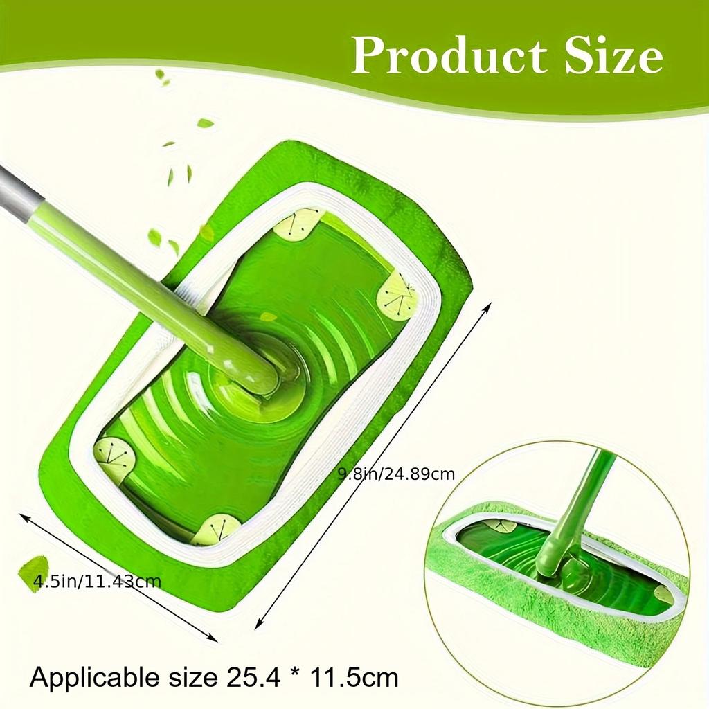 24pcs Reusable Coral Velvet  Mop Pads, Fit, Washable Mop Pads Compatible, Replacement Wet Mopping Refills for Hardwood  Floor