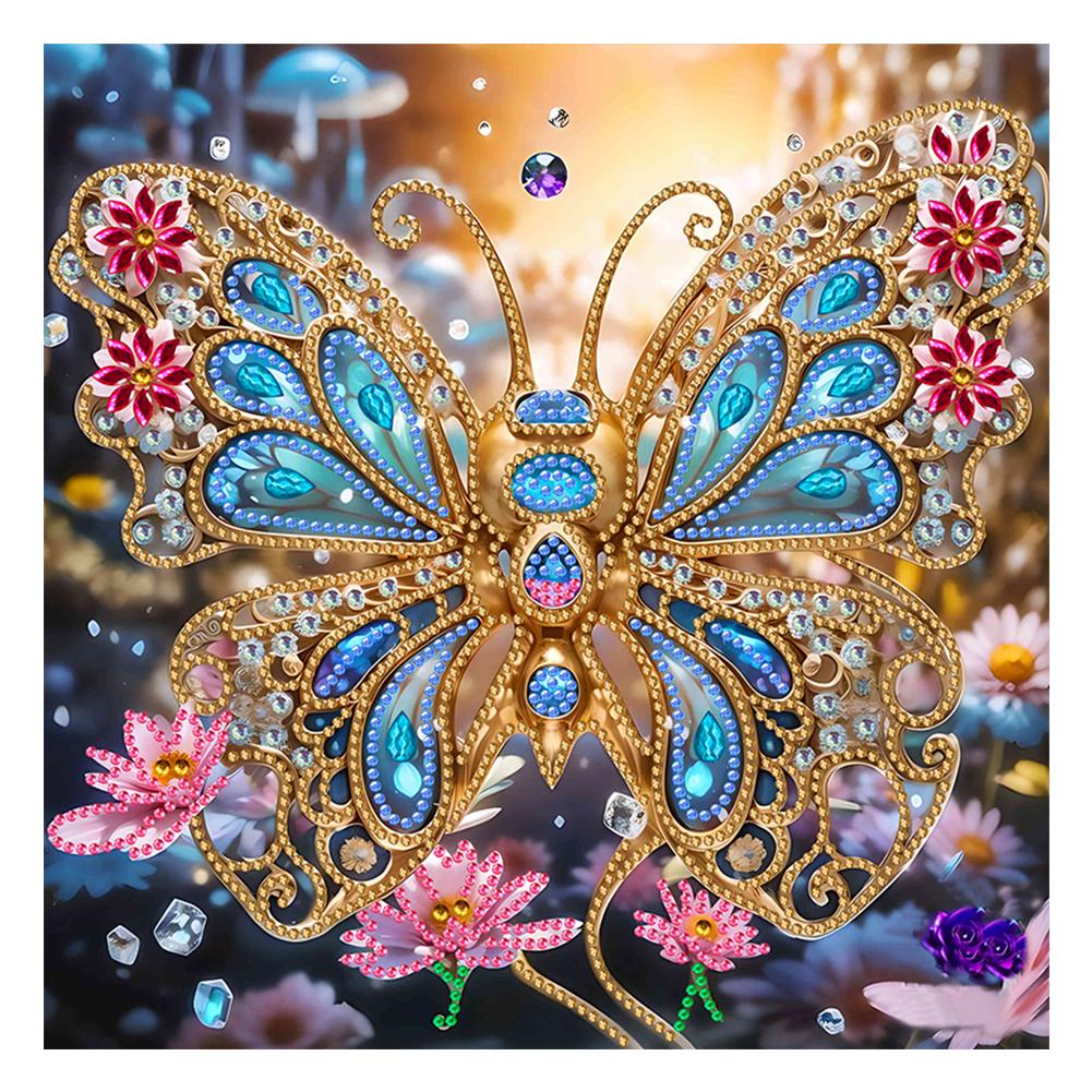 5D DIY Partial Special Shaped Drill Diamond Painting Dream Butterfly Dragonfly