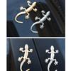 Kreativer Eidechse Gecko Autoaufkleber 3D Metallemblem Abzeichen Auto Motorrad Styling Aufkleber Decals Tier Dekoration Auto Zubehör