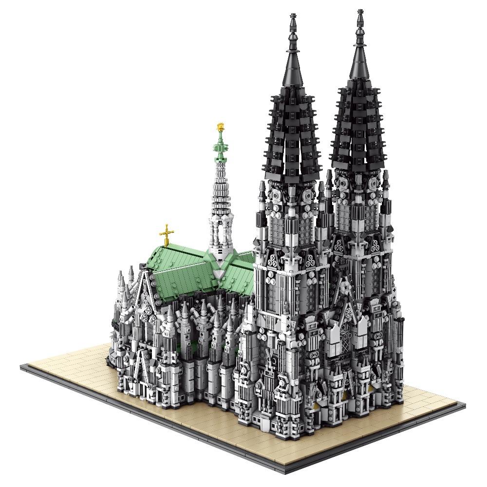 8614PCS Cologne Cathedral Building Blocks Gothic Church Architecture Modular Model Kit ,Assembly Toys for Adults Gift Home Decor