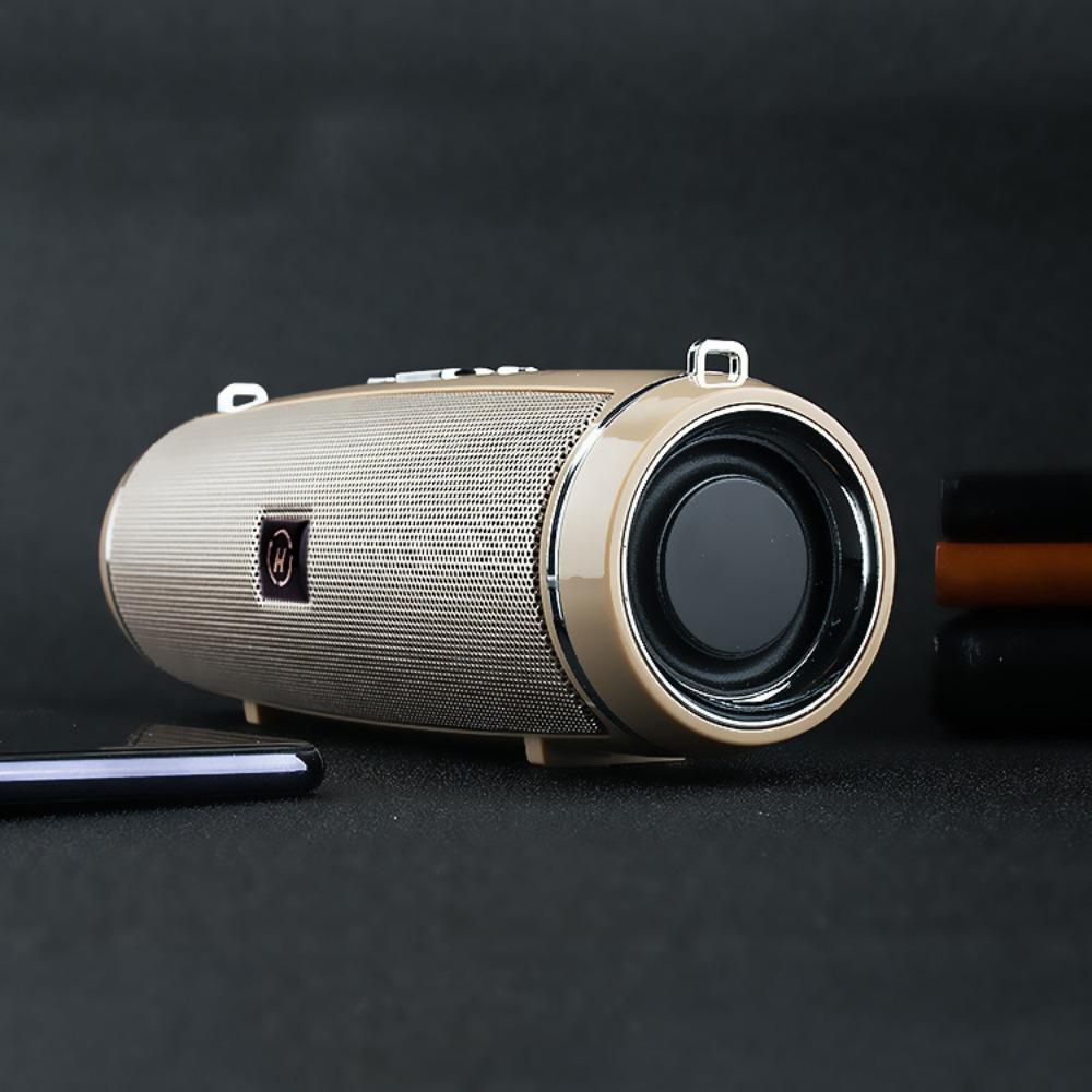 

MINI2 + Bluetooth-колонка Карта Мини Перегруженный Сабвуфер Уличный Ремешок Портативная Колонка золотой