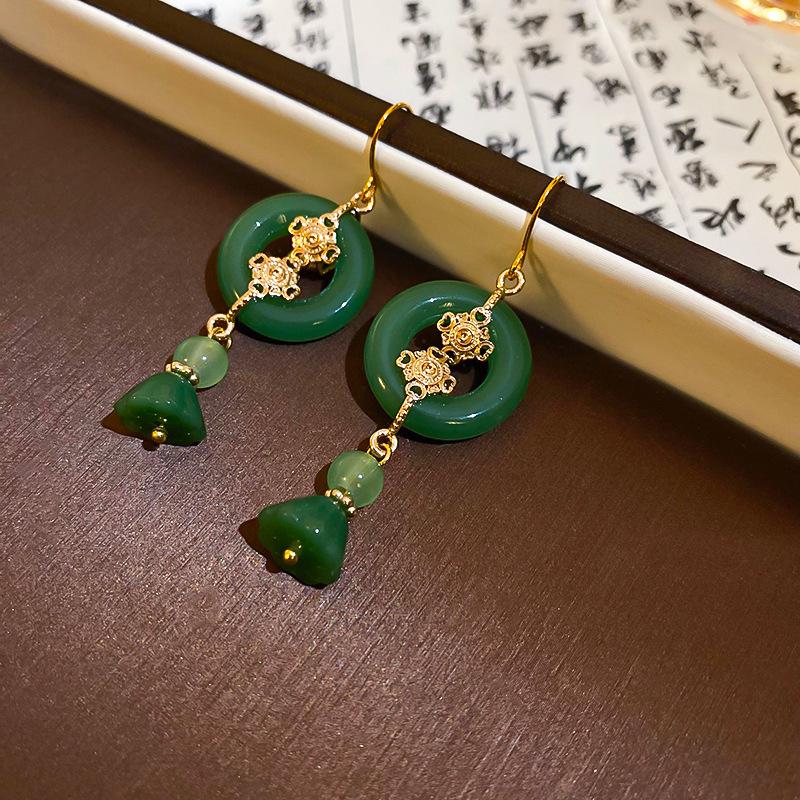 Elegantní perlové náušnice ve stylu vodní kapky – všestranný čínský styl s moderním a klasickým kroucením