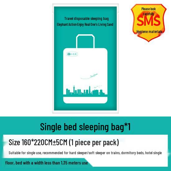 Travel Disposable Bed Set: Dirty-Proof Bed Sheets, Duvet Cover, Pillowcase, and Towel for Hotel or Train Sleeper.