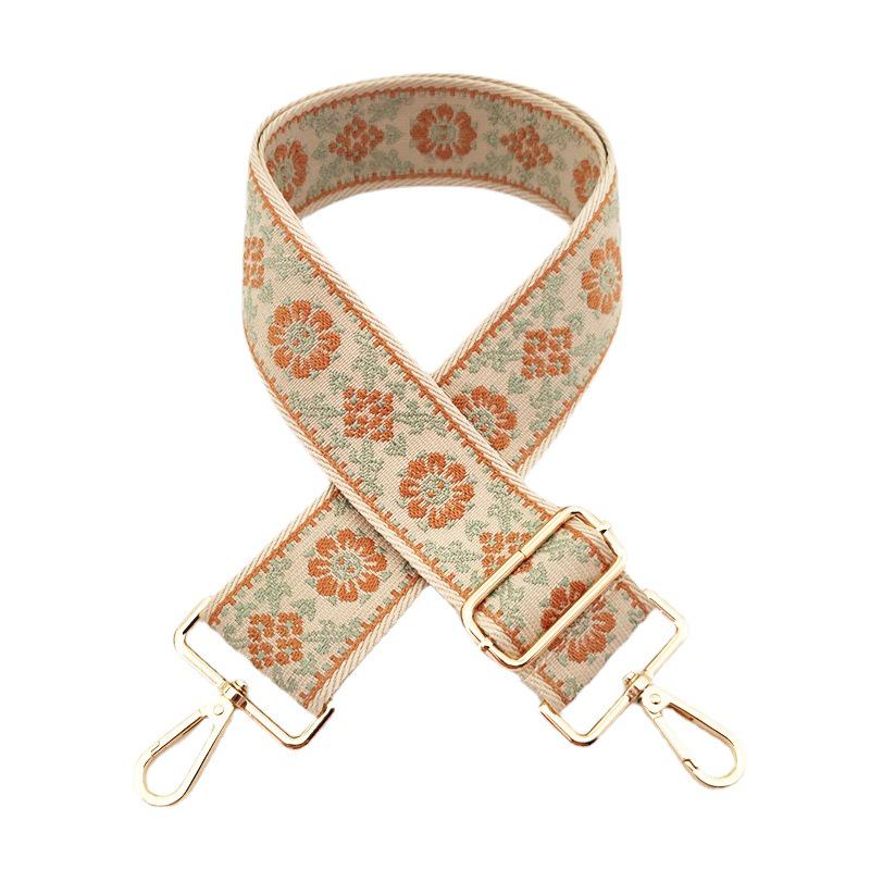New Wide Jacquard Adjustable Crossbody Shoulder Strap - Women's Bag Accessory