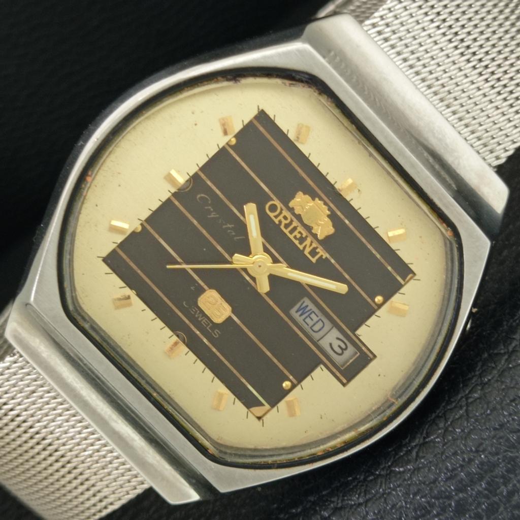 

ORIENT CRYSTAL AUTOMATIC 46941 ВИНТАЖНЫЕ ЯПОНСКИЕ МУЖСКИЕ ЧАСЫ С ОРИГИНАЛЬНЫМ ЦИФЕРБЛАТОМ a705023-1