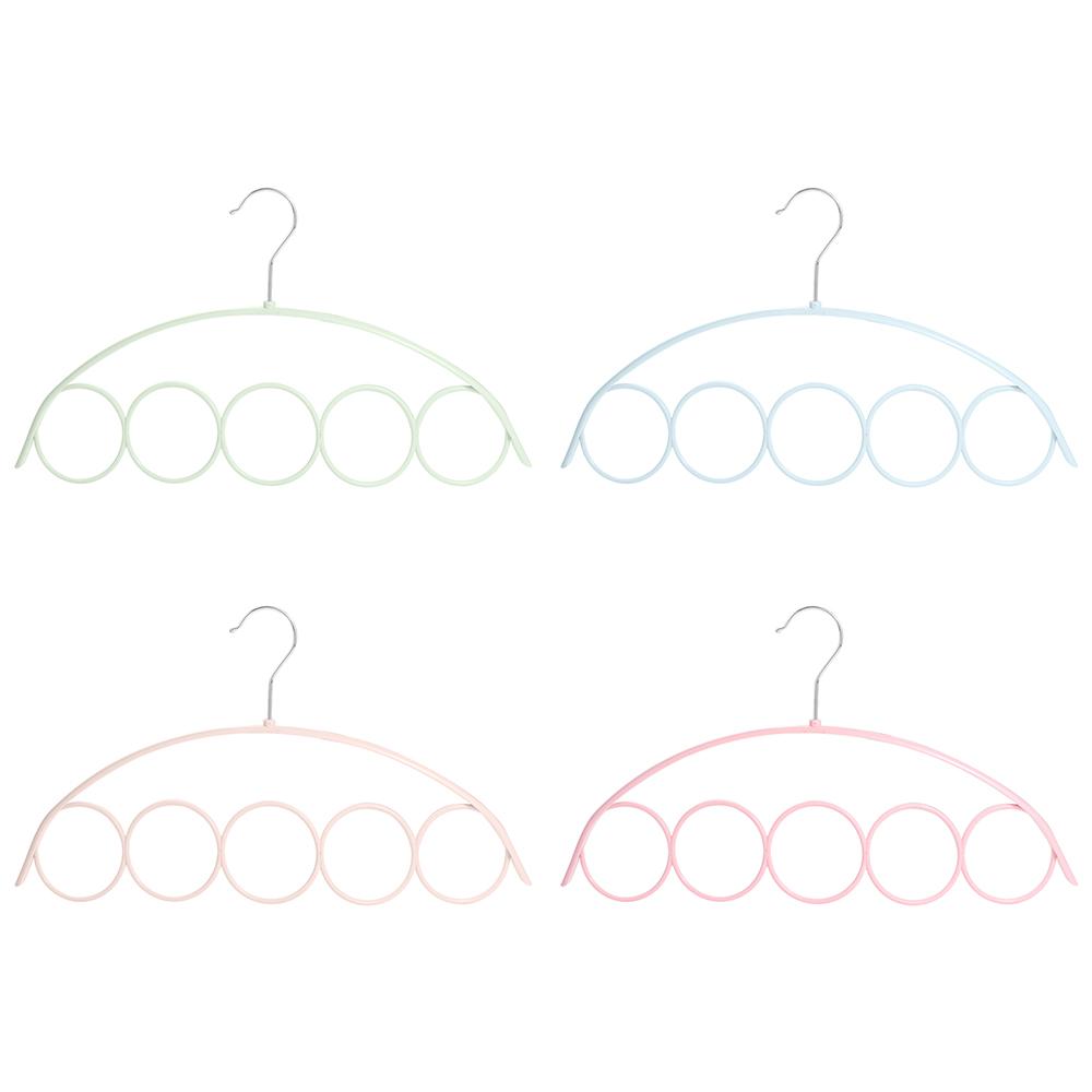 

5 Hole Belt Rack Shawl Ties Hanger Storage Hanger Organizer Holder Hook Ring Rope Slots Holder бежевий