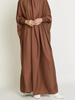 Designer Vintage Solid Loose Long Sleeve Dress Women Elegant Casual Natural Ruffle One Piece Dresses Female National Wind Hooded Blouse Clothing