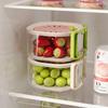 2 in 1 Drainage Tray Thickened Fruit Washing Basket Efficient Drainage Vegetable Washing Basket
