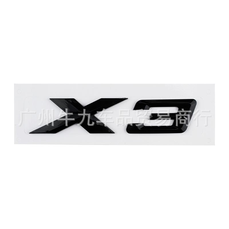 Suitable for the new X1 X2 X3 X4 X5 X6 X7 GT car logo, trunk tail label, car sticker