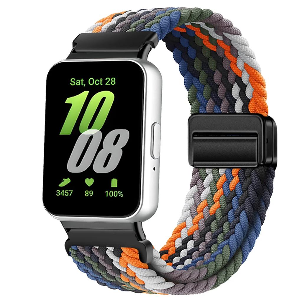 Magnetic Sport for Samsung Galaxy Fit 3 Watch Braided Strap Watchband for Samsung Galaxy Fit 3 Band Accessories Replacement