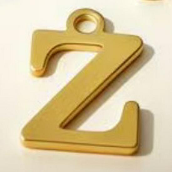 DIY Jewelry Accessories: 26 Alphabet Titanium Steel Pendants for Bracelets, Necklaces, Handmade Charms
